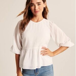Abercrombie and Fitch: 3/4 Sleeve Trapeze Blouse